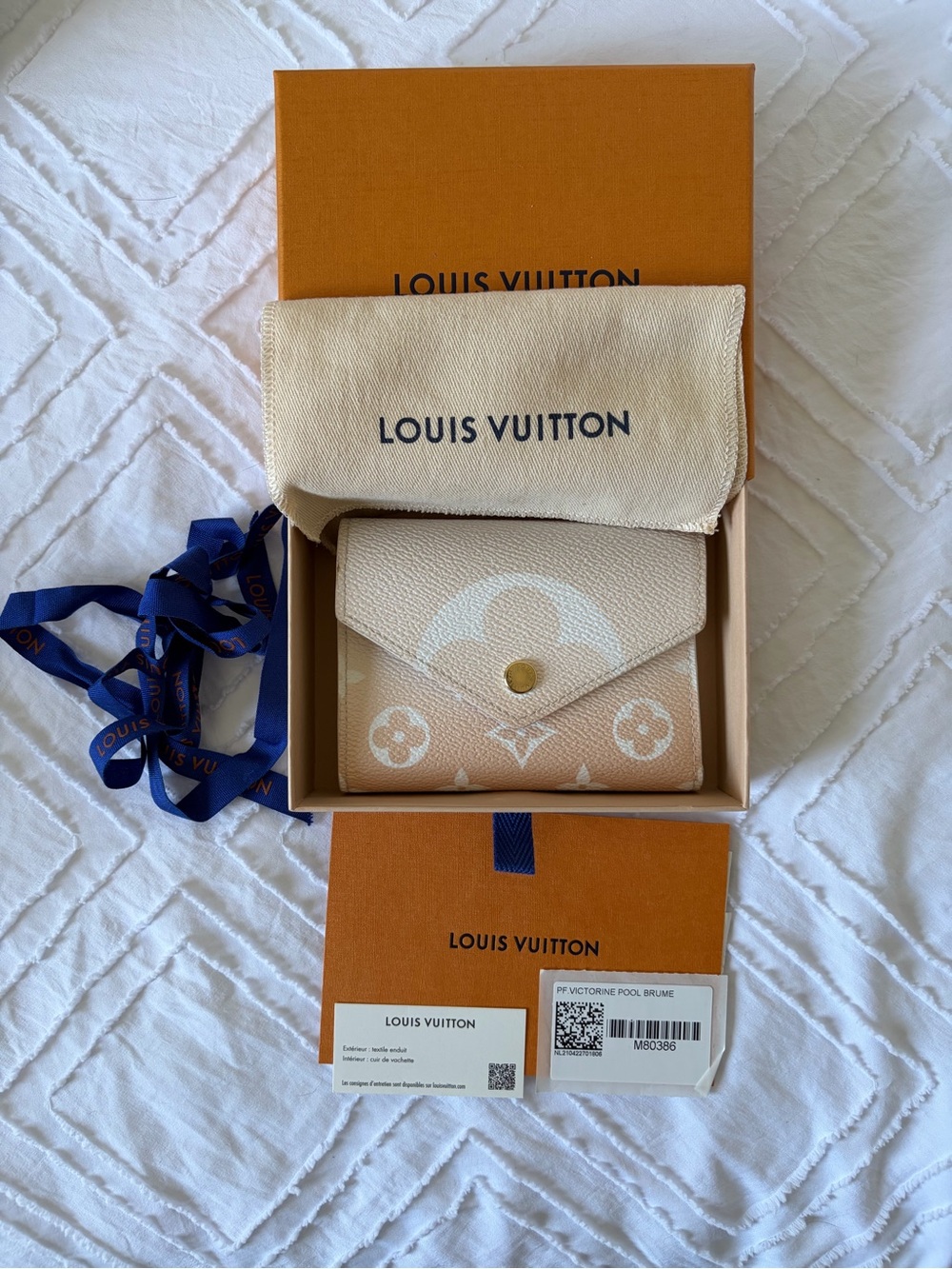 Louis Vuitton Beige Monogram Compact Wallet